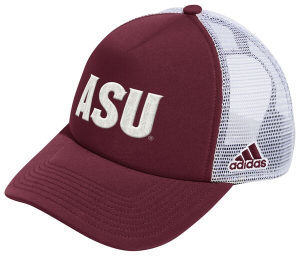 アディダス メンズ 帽子 アクセサリー adidas Men's Arizona State Sun Devils Maroon Icon Foam Adjustable Trucker Hatの通販は