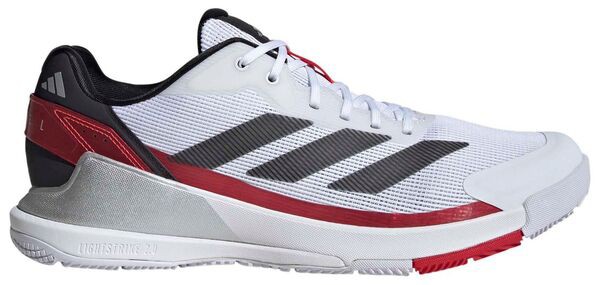 アディダス メンズ スニーカー シューズ adidas Men's Crazyquick Padel Shoes White/Black/Red