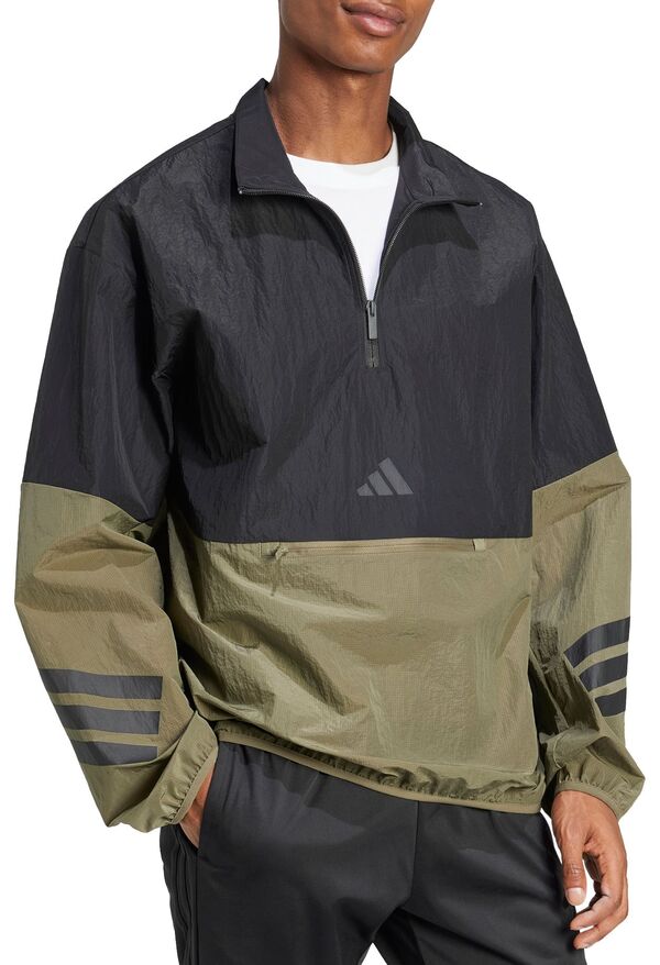 アディダス ジャケット＆ブルゾン アウター メンズ Men's Navy Fresno State Bulldogs Sideline AEROREADY Raglan Quarter-Zip Jacket Navy