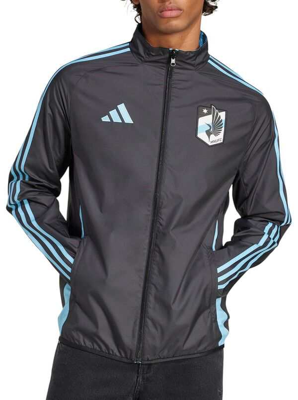 アディダス メンズ ジャケット・ブルゾン アウター adidas Adult Minnesota United FC 2025 Black Anthem Reversible Jacketの通販は