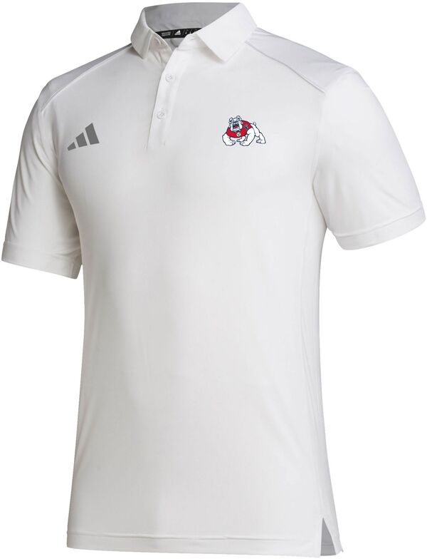 アディダス メンズ ポロシャツ トップス adidas Men's Fresno State Bulldogs White Classic Poloの通販は