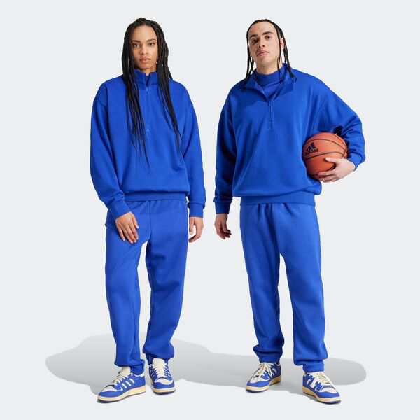 アディダス メンズ カジュアルパンツ ボトムス adidas Basketball Fleece Joggers Lucid Blueの通販は 27,480円
