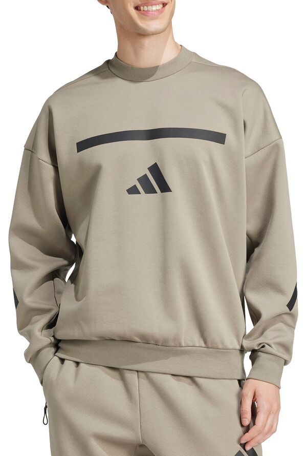 アディダス メンズ パーカー・スウェット アウター adidas Men's Z.N.E. Crewneck Sweatshirt Clayの通販は 20,235円