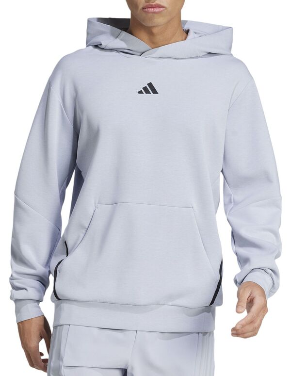 アディダス メンズ パーカー・スウェット アウター adidas Men's Designed for Training Hoodie Halo Silverの通販は