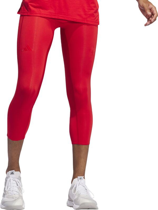 アディダス メンズ ハーフパンツ・ショーツ ボトムス adidas Men's Mahomes 3/4 Tights Collegiate Redの通販は