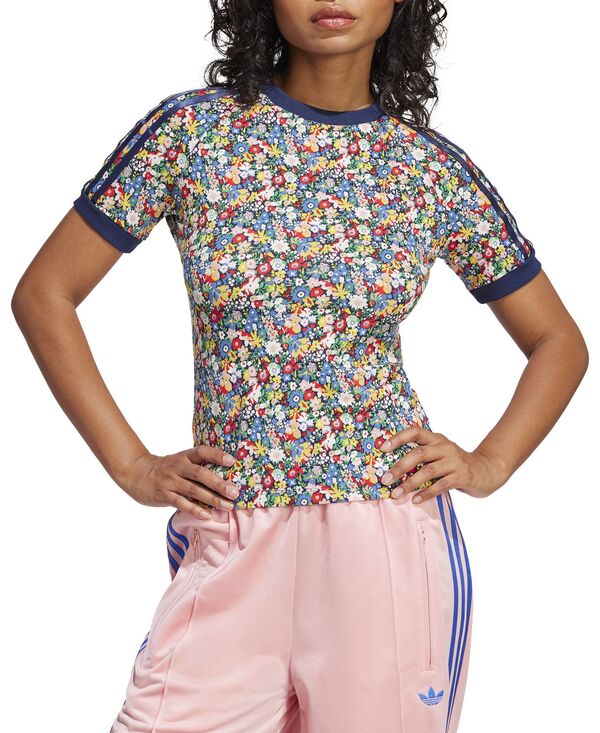 アディダス レディース Tシャツ トップス adidas Women's Originals x Liberty London Cali T-Shirt Multicolorの通販は