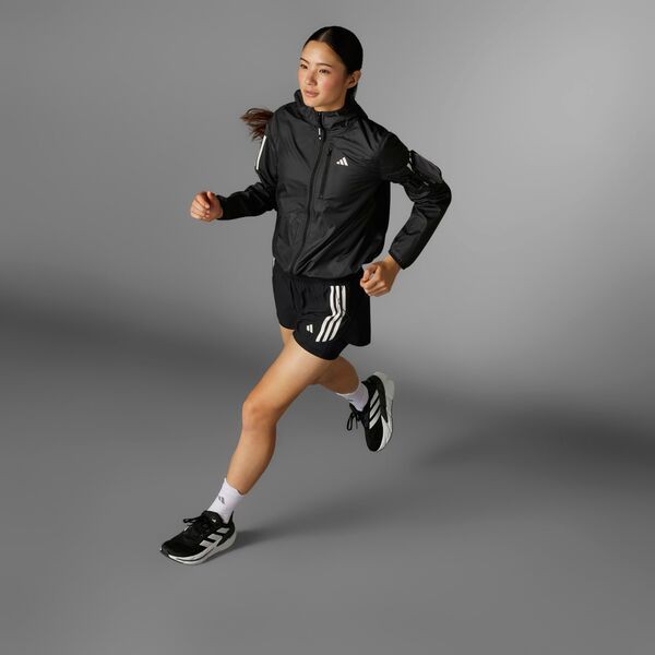 アディダス レディース ハーフパンツ・ショーツ ボトムス adidas Women's Own The Run 3-Stripes 2-In-1 Shorts Black