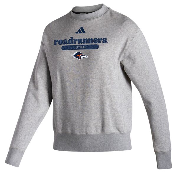 アディダス レディース パーカー・スウェット アウター adidas Women's UT San Antonio Roadrunners Grey Vintage Pullover Crew Sweatshの通販は