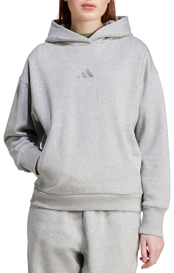 アディダス レディース パーカー・スウェット アウター adidas Women's ALL SZN Fleece Loose Hoodie Medium Grey Heather