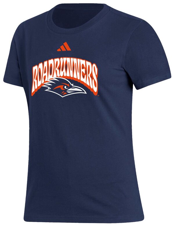 アディダス レディース Tシャツ トップス adidas Women's UT San Antonio Roadrunners Blue Fresh T-Shirtの通販は