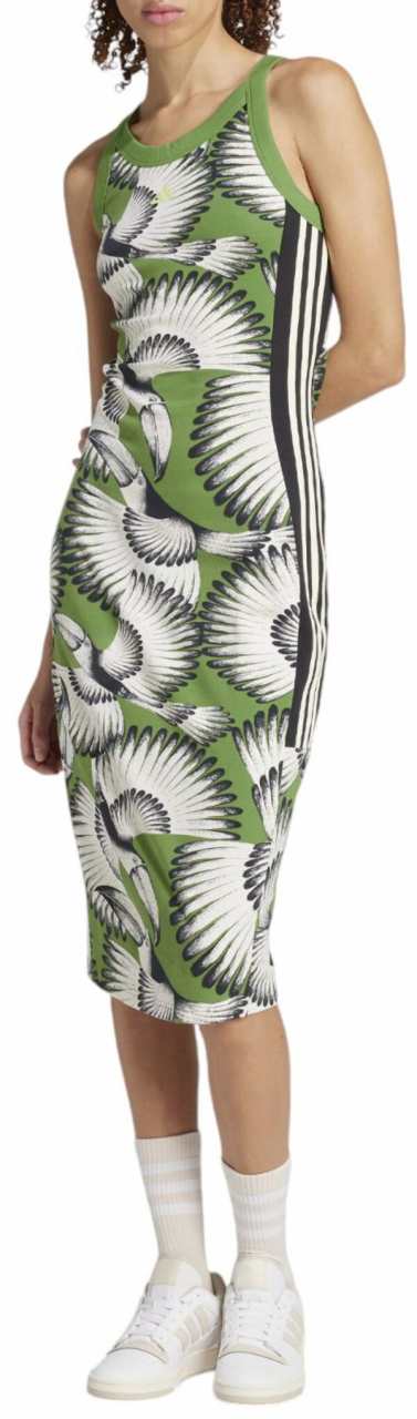 アディダス レディース ワンピース トップス adidas x FARM Rio Women's Tropical Print Dress Cream Whiteの通販は