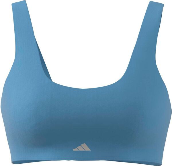 アディダス レディース ブラジャー アンダーウェア adidas Women's All Me Luxe Medium Support Bra Semi Blue Burst