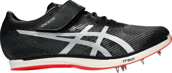 アシックス メンズ スニーカー シューズ ASICS Long Jump Pro Track and Field Shoes Black/Silver