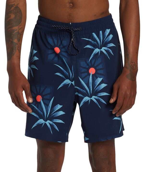ビラボン メンズ ハーフパンツ・ショーツ 水着 Billabong Sundays Layback 17 in. Elastic Waist Shorts Midnightの通販は