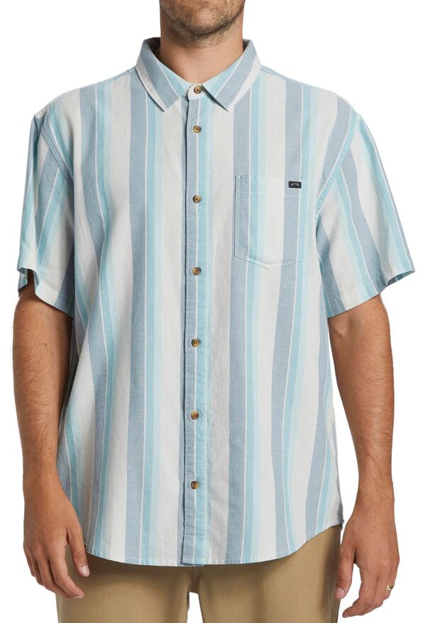 ビラボン メンズ シャツ トップス Billabong Men's All Day Stripe Short Sleeve Woven Shirt Dusty Navyの通販は 14,220円