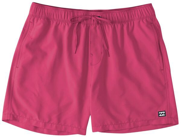 ビラボン メンズ ハーフパンツ・ショーツ ボトムス Billabong Men's All Day Layback 16 in. Elastic Waist Short Neon Pink