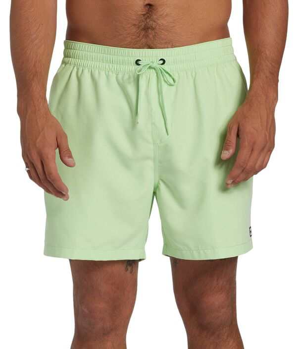 ビラボン メンズ ハーフパンツ・ショーツ ボトムス Billabong Men's All Day Layback 16 in. Elastic Waist Short Pistachio