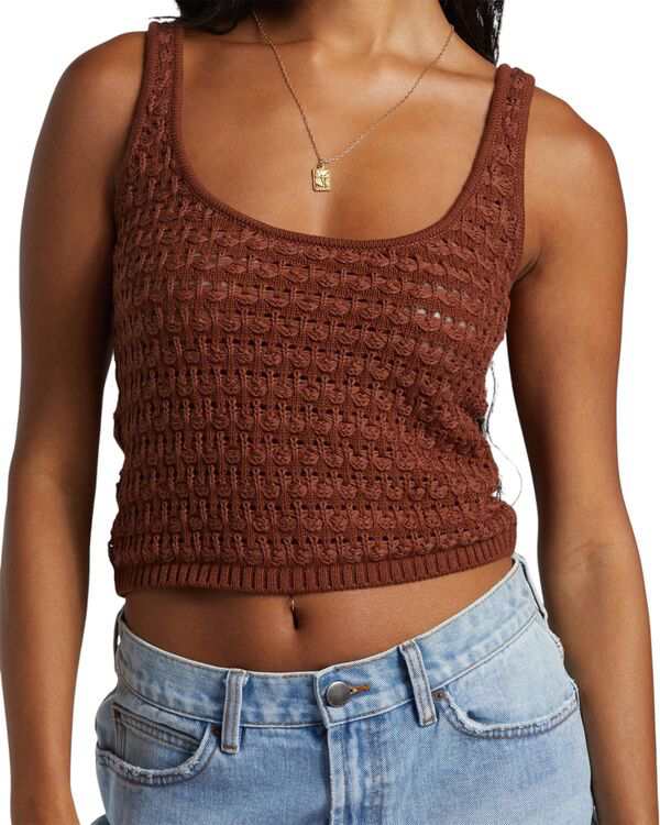 ビラボン レディース タンクトップ トップス Billabong Women's Hot Shot Tank Top Toasted Coconut