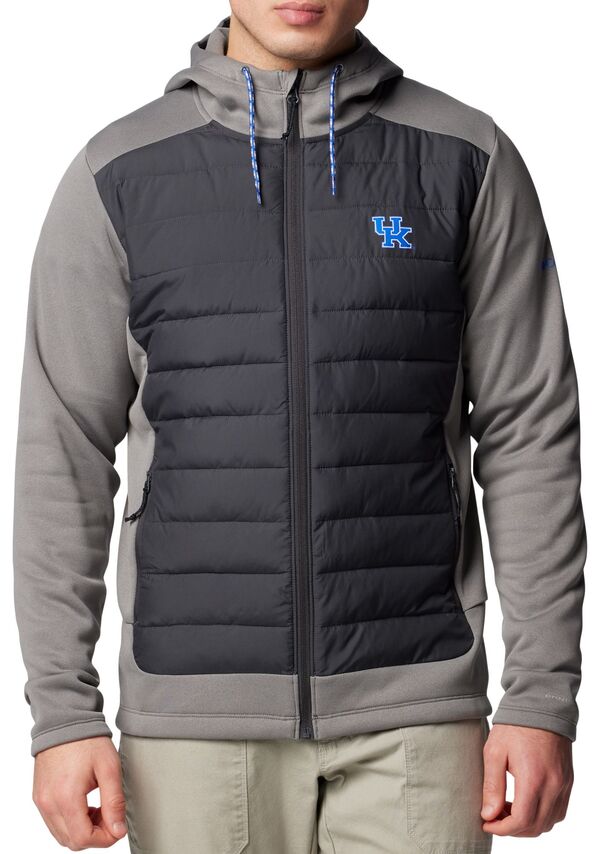コロンビア メンズ ジャケット・ブルゾン アウター Columbia Men's Kentucky Wildcats City Grey Hybrid Full-Zip Jacketの通販は