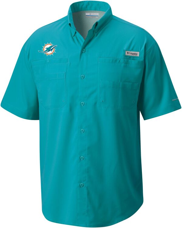 コロンビア メンズ Tシャツ トップス Columbia Men's Miami Dolphins Tamiami Aqua T-Shirtの通販は 9,975円