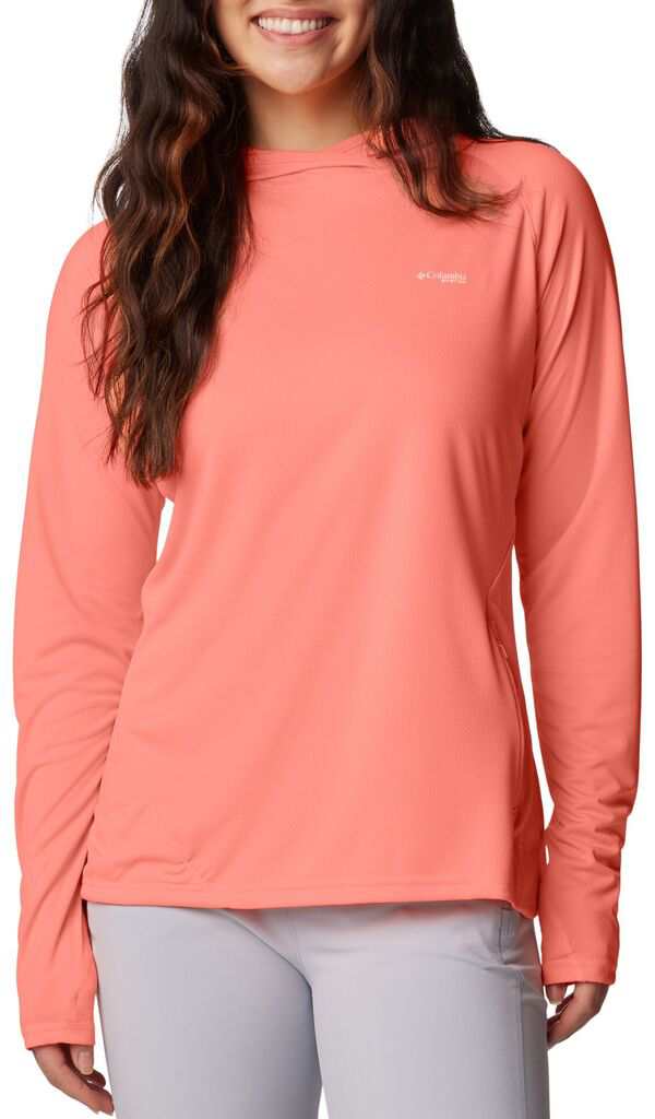 コロンビア レディース シャツ トップス Columbia Women's Solar Stream Elite Hoodie Tiki Pink