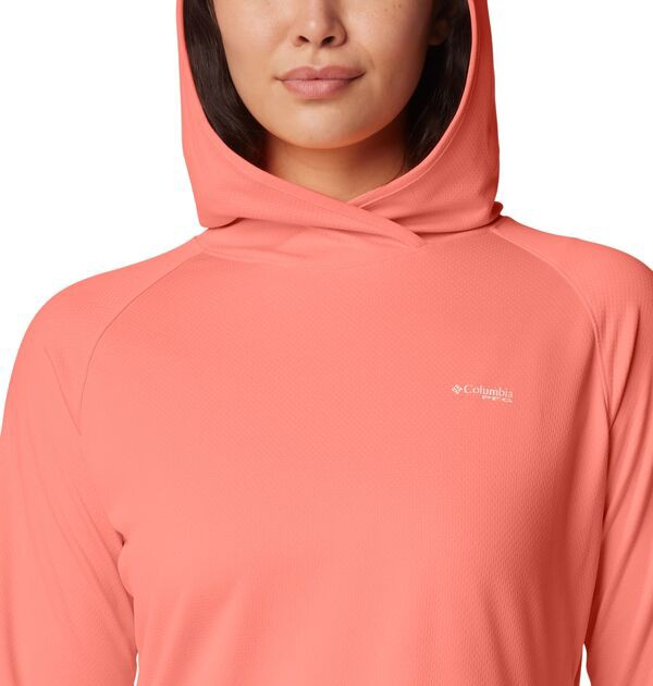 コロンビア レディース シャツ トップス Columbia Women's Solar Stream Elite Hoodie Tiki Pink