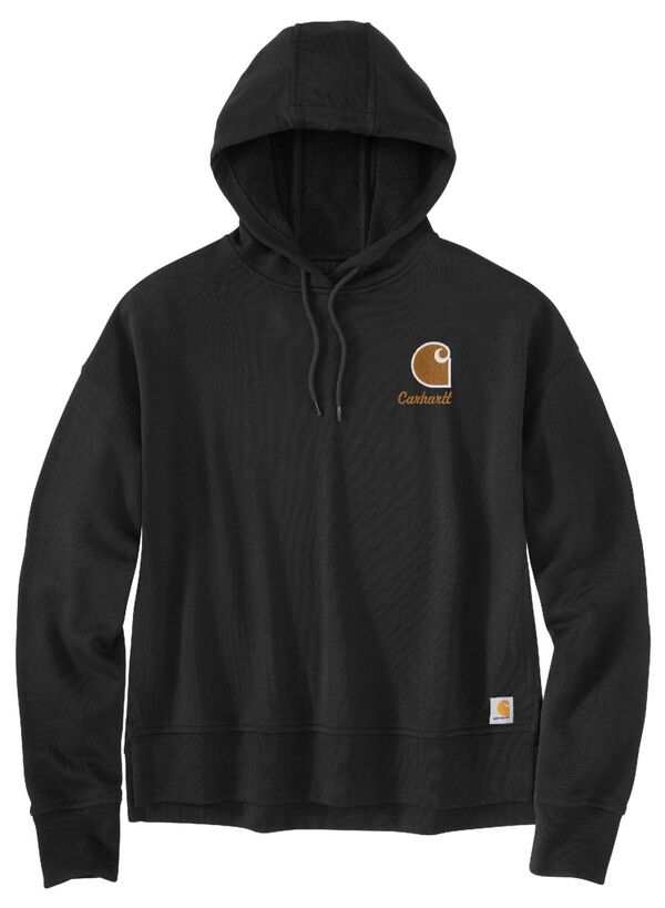 カーハート レディース パーカー・スウェット アウター Carhartt Women's French Terry Midweight Hoodie Black