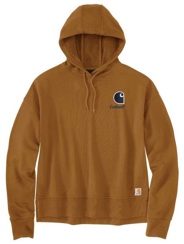 カーハート レディース パーカー・スウェット アウター Carhartt Women's French Terry Midweight Hoodie Carhartt Brown