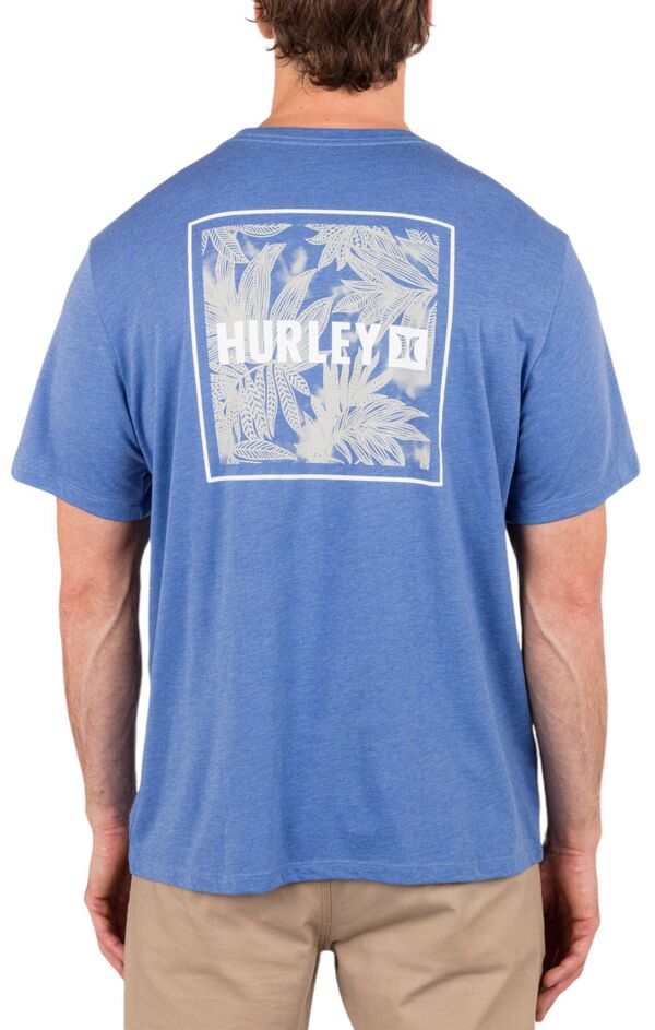 ハーレー メンズ Tシャツ トップス Hurley Men's Everday Four Corners Short Sleeve T-Shirt Shoreline Heather
