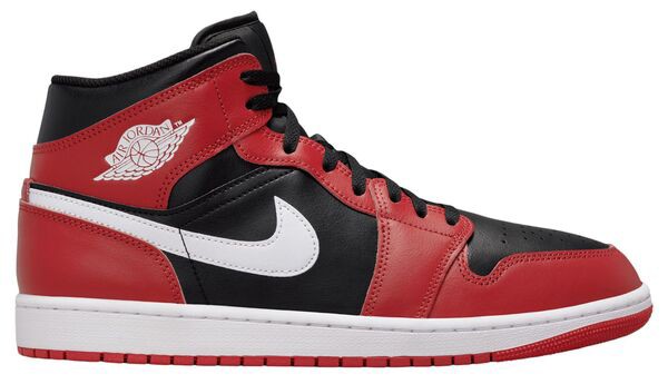 ジョーダン レディース スニーカー シューズ Air Jordan 1 Mid Shoes Black/White/Gym Red