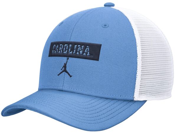 ジョーダン メンズ 帽子 アクセサリー Jordan Men's North Carolina Tar Heels Carolina Blue Wordmark Adjustable Trucker Hat