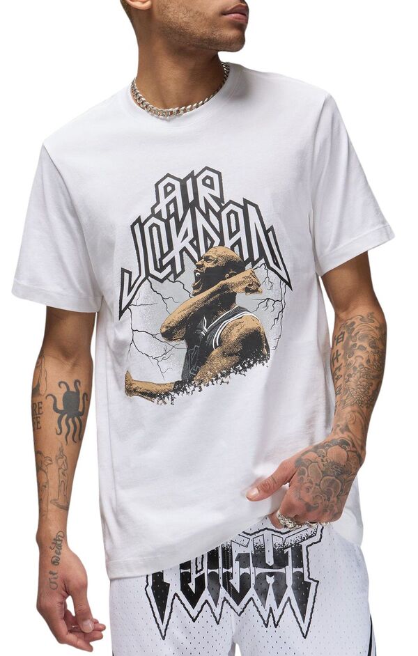 ジョーダン メンズ Tシャツ トップス Jordan Men's Dri-FIT Sport Short Sleeve Graphic T-Shirt White