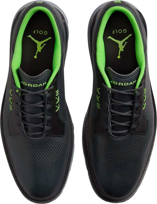 ジョーダン メンズ スニーカー シューズ Jordan Men's ADG 5 Golf Shoes Black/Grey/Green