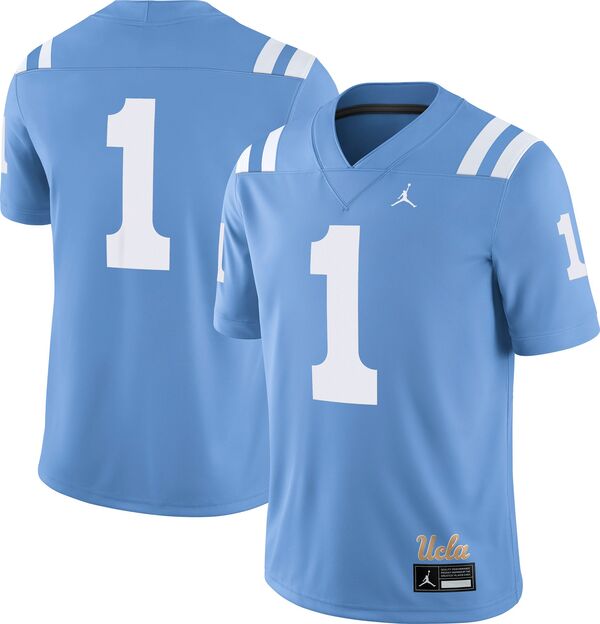 ジョーダン メンズ Tシャツ トップス Jordan Men's UCLA Bruins #1 True Blue Dri-FIT Replica Football Game Jerseyの通販は 27,216円