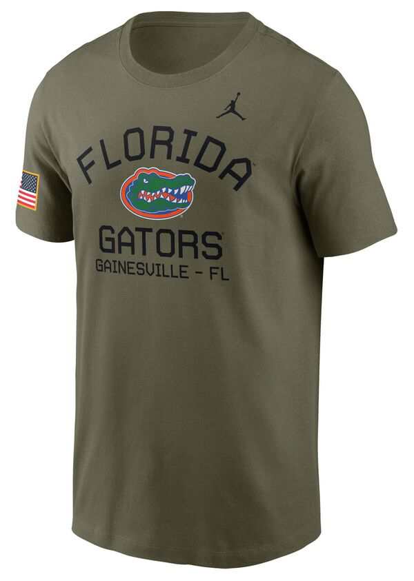 ジョーダン メンズ Tシャツ トップス Jordan Men's Florida Gators Olive Military Appreciation Logo T-Shirtの通販は