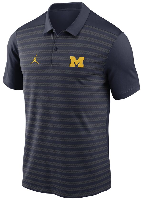 ジョーダン メンズ ポロシャツ トップス Jordan Men's Michigan Wolverines Navy Dri-FIT Victory Poloの通販は