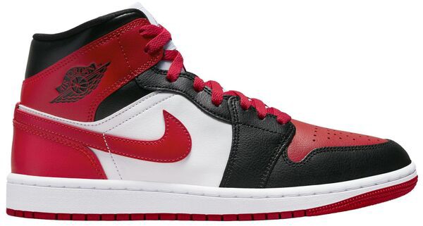 ジョーダン レディース スニーカー シューズ Air Jordan 1 Mid Women's Shoes Black/Gym Red/White