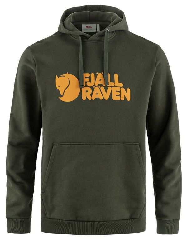 フェールラーベン メンズ パーカー・スウェット アウター Fjallraven Men's Logo Hoodie Deep Forest