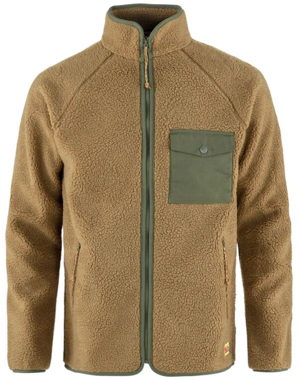 フェールラーベン メンズ パーカー・スウェット アウター Fjallraven Men's Vardag Pile Fleece Buckwheat Brown/Laurel Grの通販は