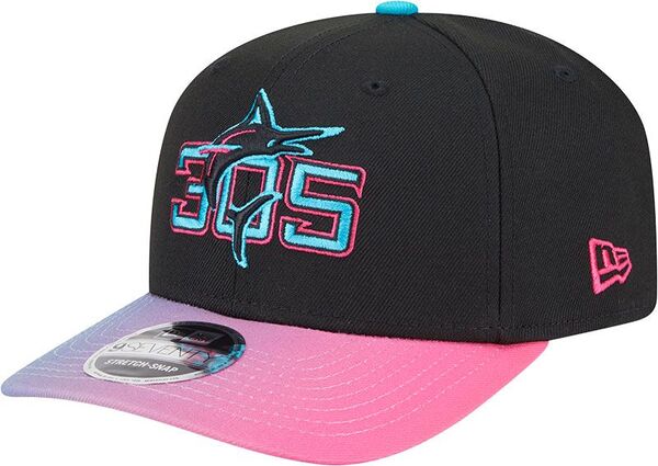ニューエラ レディース 帽子 アクセサリー New Era Adult Miami Marlins 2025 City Connect 9Seventy Adjustable Stretch Snap Hat