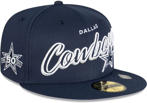 ニューエラ レディース 帽子 アクセサリー New Era Adult Dallas Cowboys Script Navy 59Fifty Fitted Hatの通販は