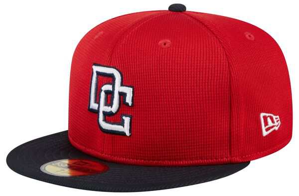ニューエラ メンズ 帽子 アクセサリー New Era Adult Washington Nationals Batting Practice 59Fifty Fitted Hat