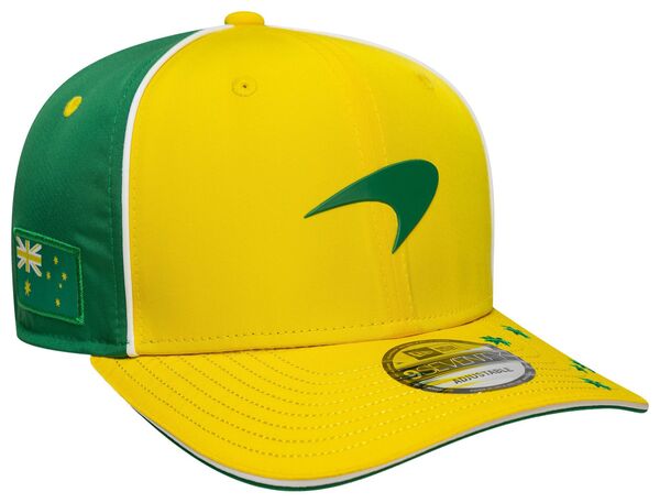 ニューエラ メンズ Tシャツ トップス New Era Adult McLaren Racing Yellow Oscar Piastri #81 Australia Grand Prix T-Shirtの通販は