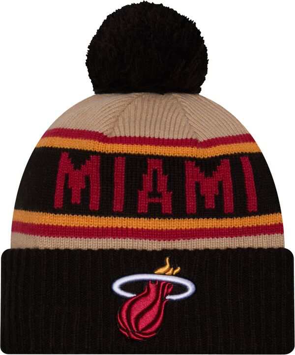 ニューエラ メンズ 帽子 アクセサリー New Era Adult 2024 NBA Draft Miami Heat Knit Beanie