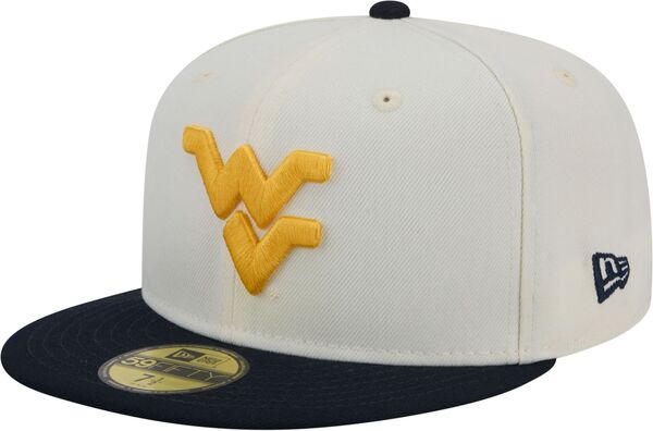 ニューエラ レディース 帽子 アクセサリー New Era Men's West Virginia Mountaineers White 59Fifty Fitted Hatの通販は 13,980円