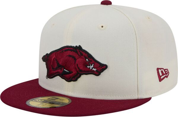 ニューエラ レディース 帽子 アクセサリー New Era Men's Arkansas Razorbacks White 59Fifty Fitted Hatの通販は 13,980円
