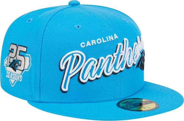 ニューエラ メンズ 帽子 アクセサリー New Era Adult Carolina Panthers Script Team Color 59Fifty Fitted Hatの通販は