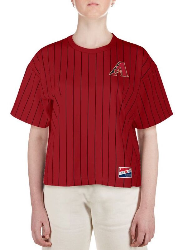ニューエラ レディース Tシャツ トップス New Era Women's Arizona Diamondbacks Red Throwback T-Shirt 7,123円