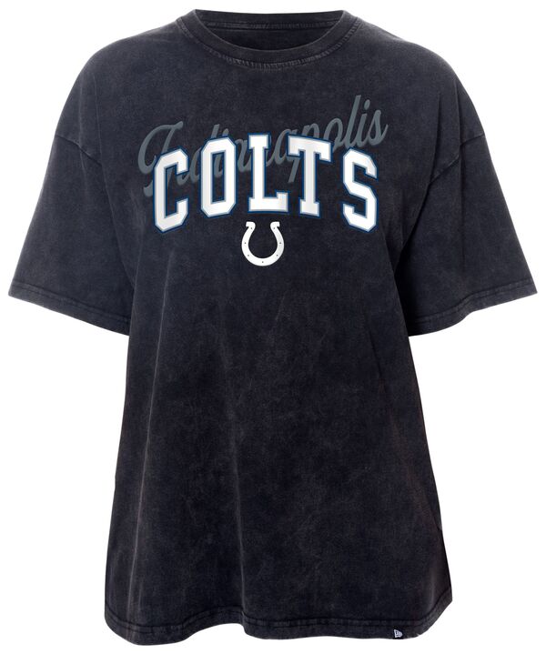 ニューエラ レディース Tシャツ トップス New Era Women's Indianapolis Colts Wash Oversized Black T-Shirtの通販は 10,480円