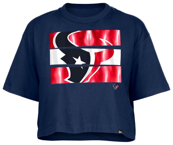 ニューエラ レディース Tシャツ トップス New Era Women's Houston Texans Panel Boxy Navy T-Shirtの通販は